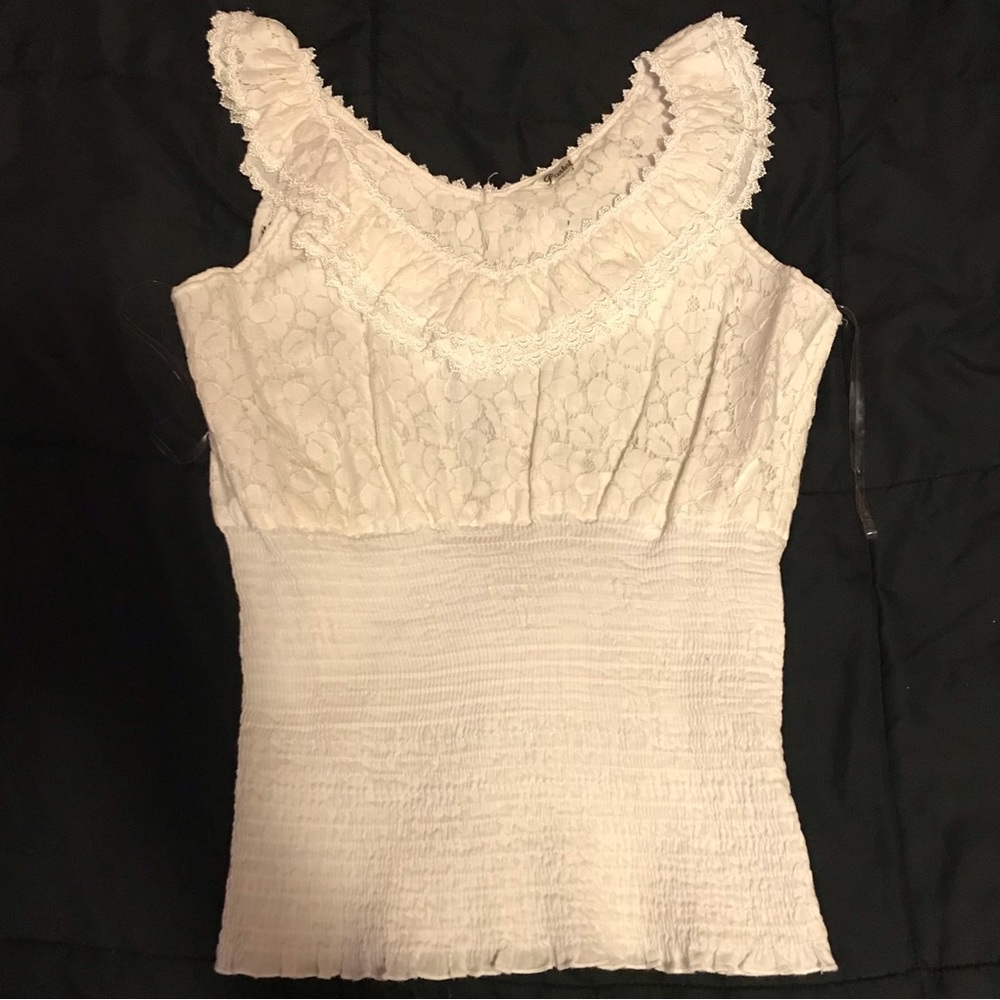 Vintage 80’s Crochet Lace Tank Top